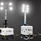 Mobile searchlight masts